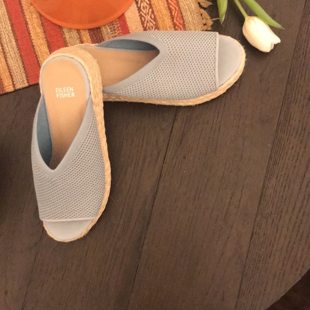 Eileen Fisher Tali platform wedges Sz 9